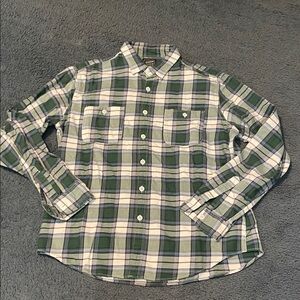 J. Crew Forest Green Flannel Shirt